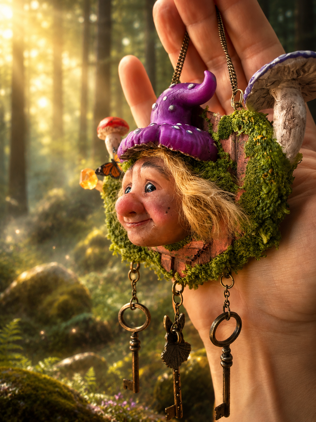 Duende "Abre Caminos" Lila