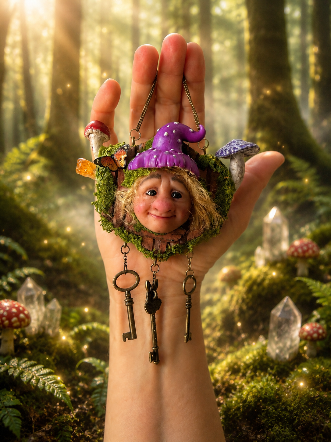 Duende "Abre Caminos" Lila