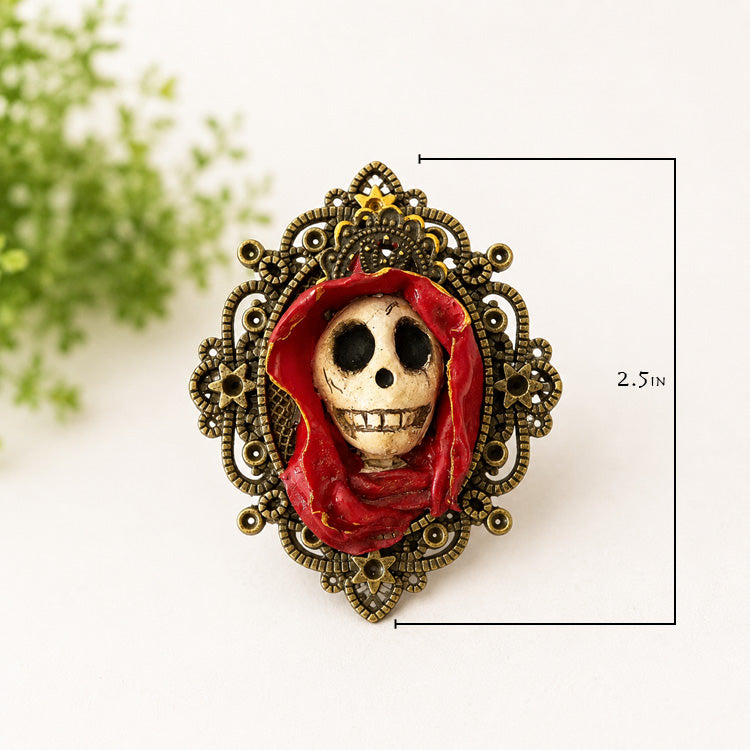 Colgante "Calavera Encantada Roja"